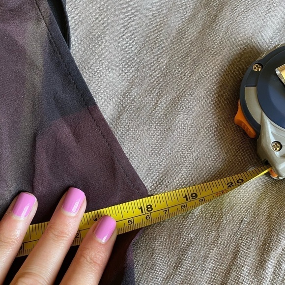 Allsaints Women’s Riviera ochre Dress Multi Colored Silk Side Ruched MIDI Dress - Picture 9 of 9